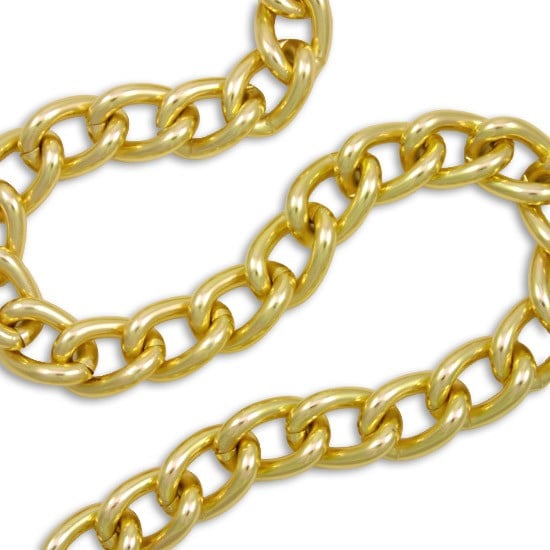 15mm Metal Chains - Gold (trims) photo