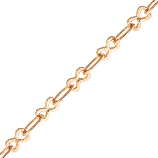 5MM BRASS FIGURE EIGHT CHAIN-GOLD (Chains TRIMS) photo