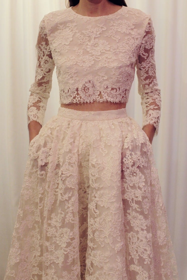 Bridal Full Skirt and Cropped Top