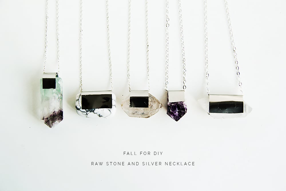 Fall-For-DIY-Raw-Stone-and-Silver-necklace
