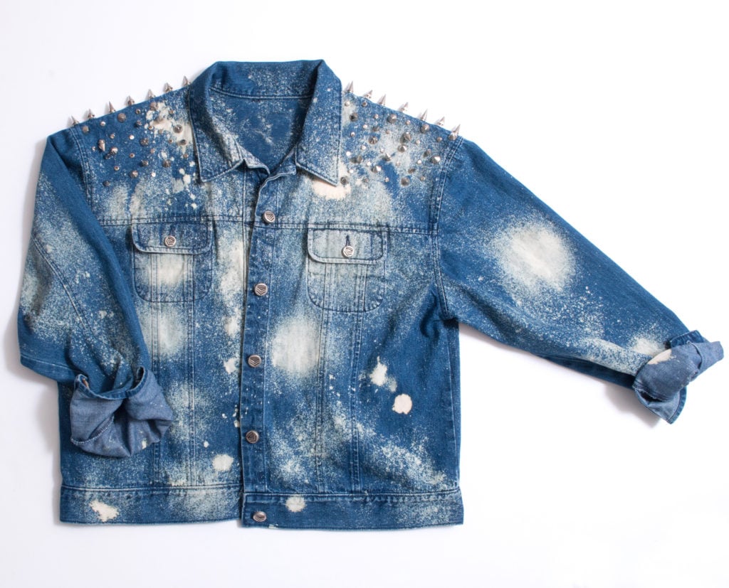 DIY: Gucci Inspired Studded Acid Wash Denim Jacket | M&J Blog