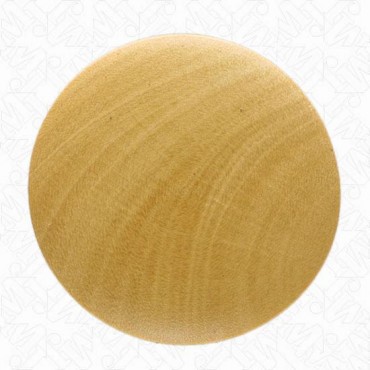 Rounded Wood Button with Shank
