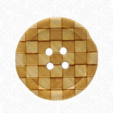Checkered Wood Button