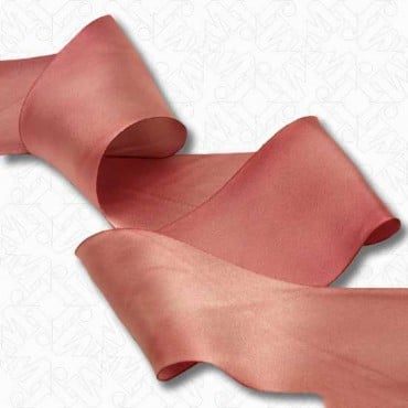1" (25mm) Hand Dyed Silk Satin Ribbon