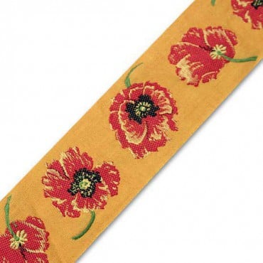 62mm Flower Embroidery Jacquard 