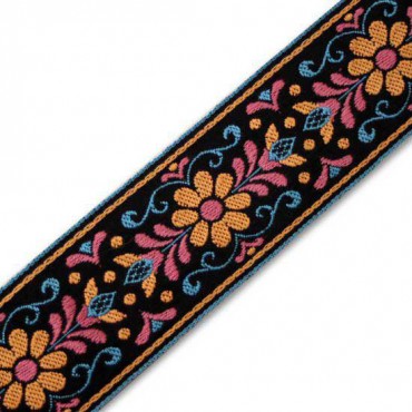 50mm Embroidered Floral Jacquard