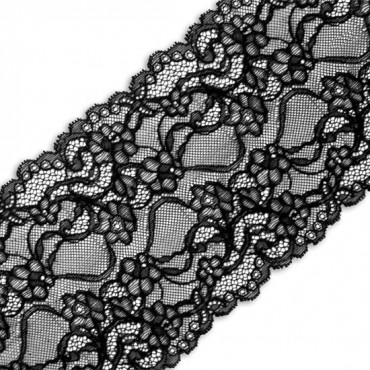 6" LARGE FLORAL STRETCH LACE