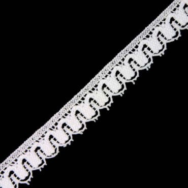 1/2" Cluny Lace - White