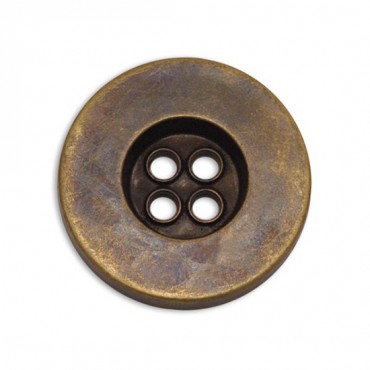 Faux Metal Button 4-Holes