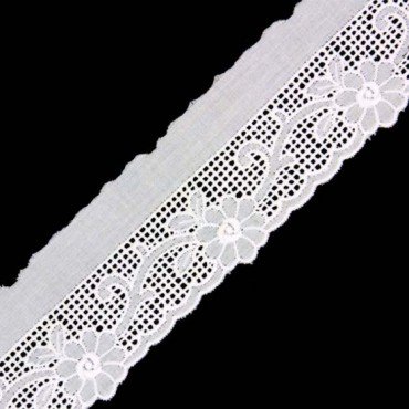 1 3/4" (44mm) Cotton Eyelet Lace 
