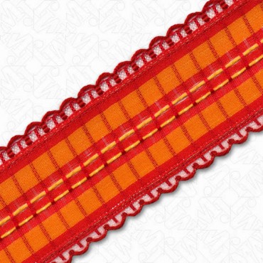 15mm Scallop Edge Wire Ribbon