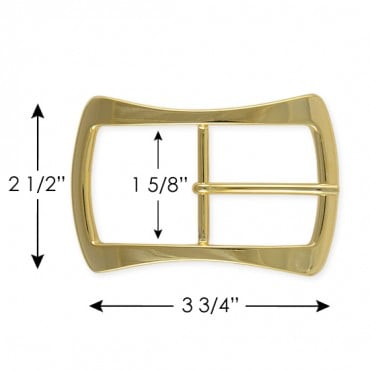 MODERN RECTANGLE BUCKLE WITH PRONG