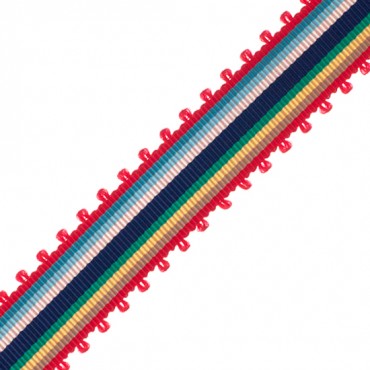 7/8" PICOT STRIPE GROSGRAIN