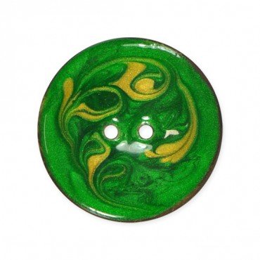 Enamel Swirl Painted Button