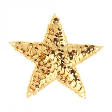 Iron On Sequin Star Patch