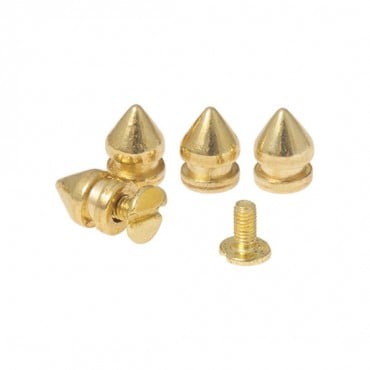 7mm x 10mm Medium-Height Metal Spikes with Screw 