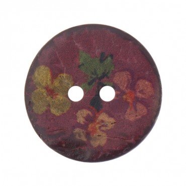 Two-Hole Floral Button