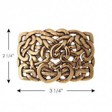 KNOTTED SWIRL METAL BUCKLE