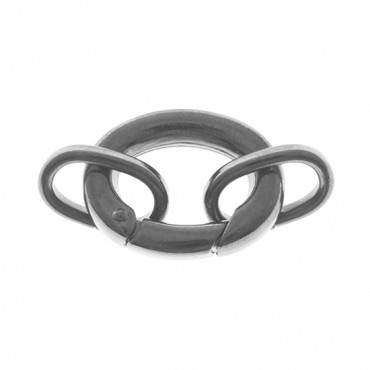 OVAL CLASP WITH JUMP RINGS  