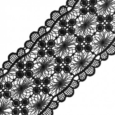 2 3/4" EMBROIDERED AND SCALLOP VENICE LACE