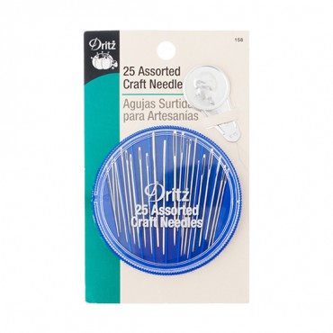 25 ASSORTED CRAFT NEEDLES-All-SILVER