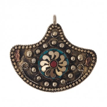 EMBELLISHED ABSTRACT PENDANT