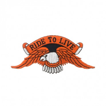 Iron On "Ride to Live" Patch