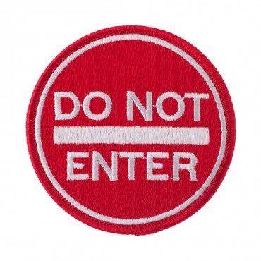 3" Do Not Enter Applique