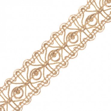 7/8” (22 MM) Metallic Center Loop Braid 