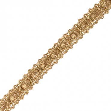 3/8” (10mm) Chain Link Metallic Braid 