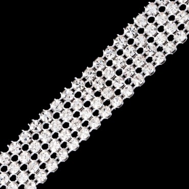 4 Row Brilliance Rhinestone Trim