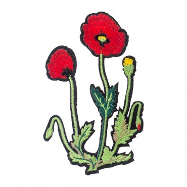 Iron On Garden Flowers Patch