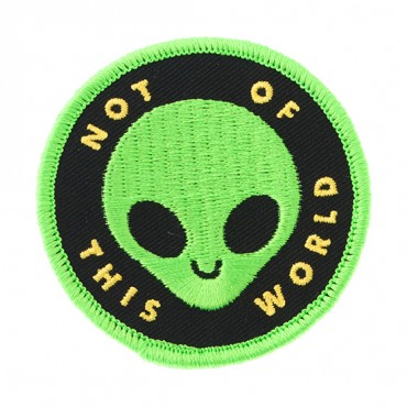Iron On "Not of This World" Alien Patch