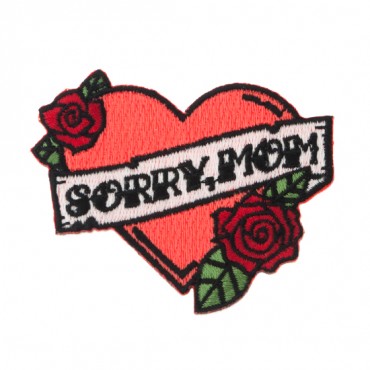 Iron On "Sorry, Mom" Patch