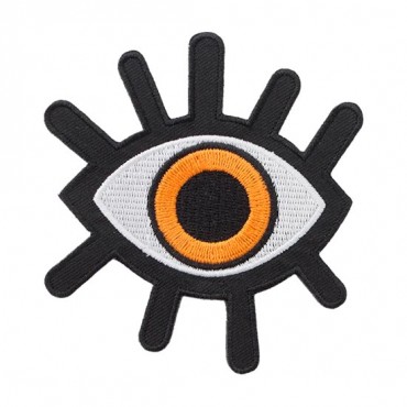 Iron On Orange Eye Patch