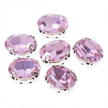 Brilliance 13x18mm Oval Sew-On Jewel with Setting