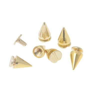 7MM X 10MM METAL SPIKES WITH SCREW